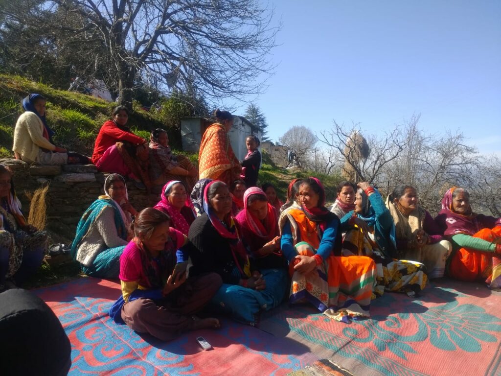Consultation with the women Self-Help Group members in Mukteshwar
